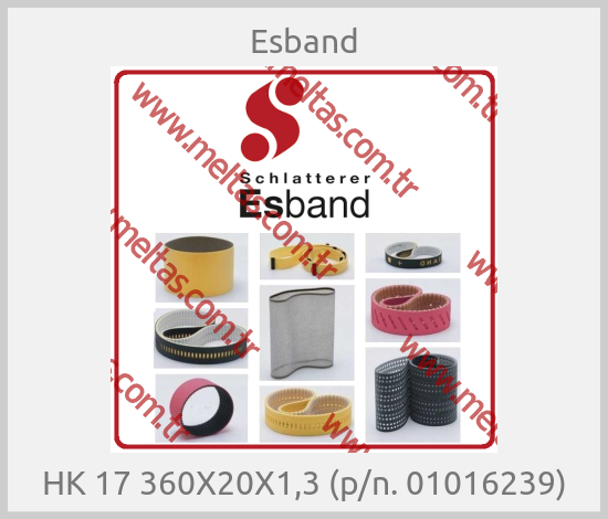 Esband - HK 17 360X20X1,3 (p/n. 01016239)