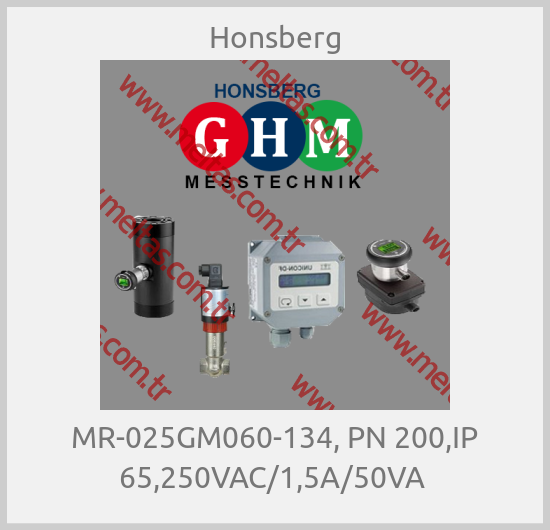 Honsberg - MR-025GM060-134, PN 200,IP 65,250VAC/1,5A/50VA 