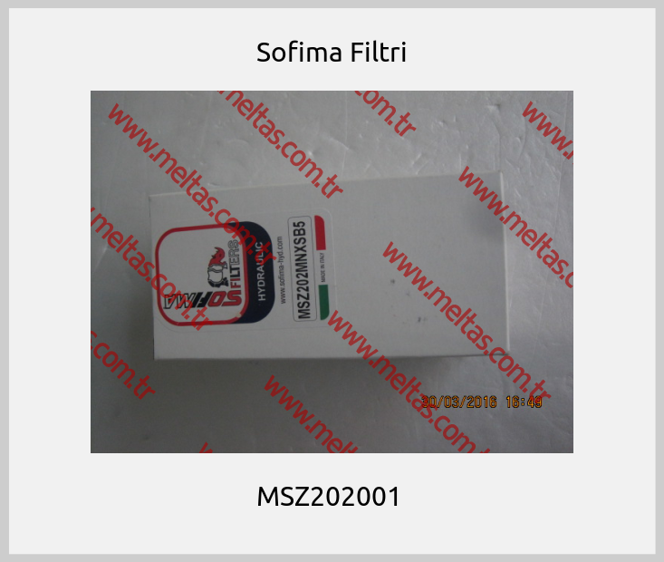 Sofima Filtri - MSZ202001 