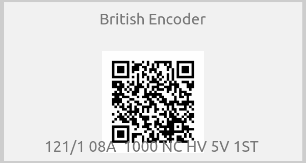 British Encoder-121/1 08A  1000 NC HV 5V 1ST 