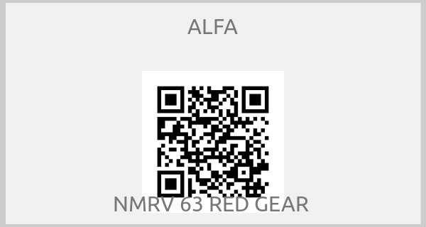 ALFA-NMRV 63 RED GEAR 