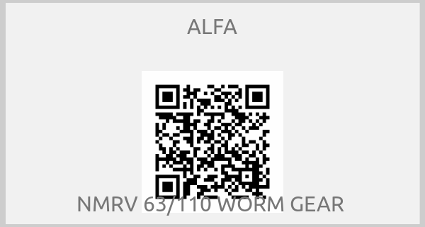 ALFA-NMRV 63/110 WORM GEAR 