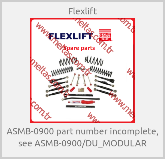 Flexlift - ASMB-0900 part number incomplete, see ASMB-0900/DU_MODULAR
