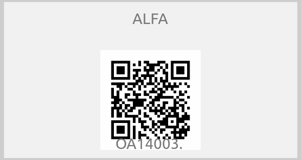 ALFA - OA14003. 