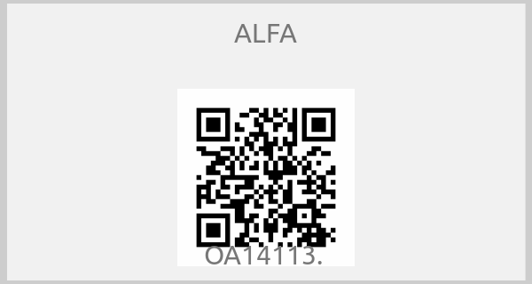 ALFA - OA14113. 