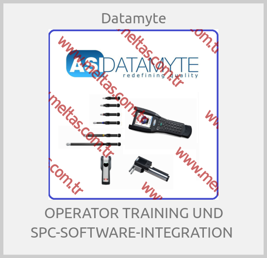 Datamyte-OPERATOR TRAINING UND SPC-SOFTWARE-INTEGRATION 