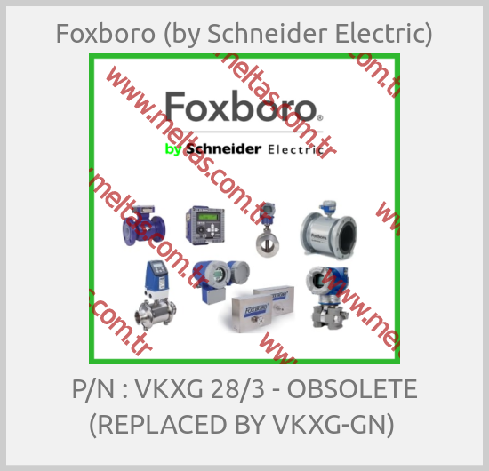Foxboro (by Schneider Electric) - P/N : VKXG 28/3 - OBSOLETE (REPLACED BY VKXG-GN) 