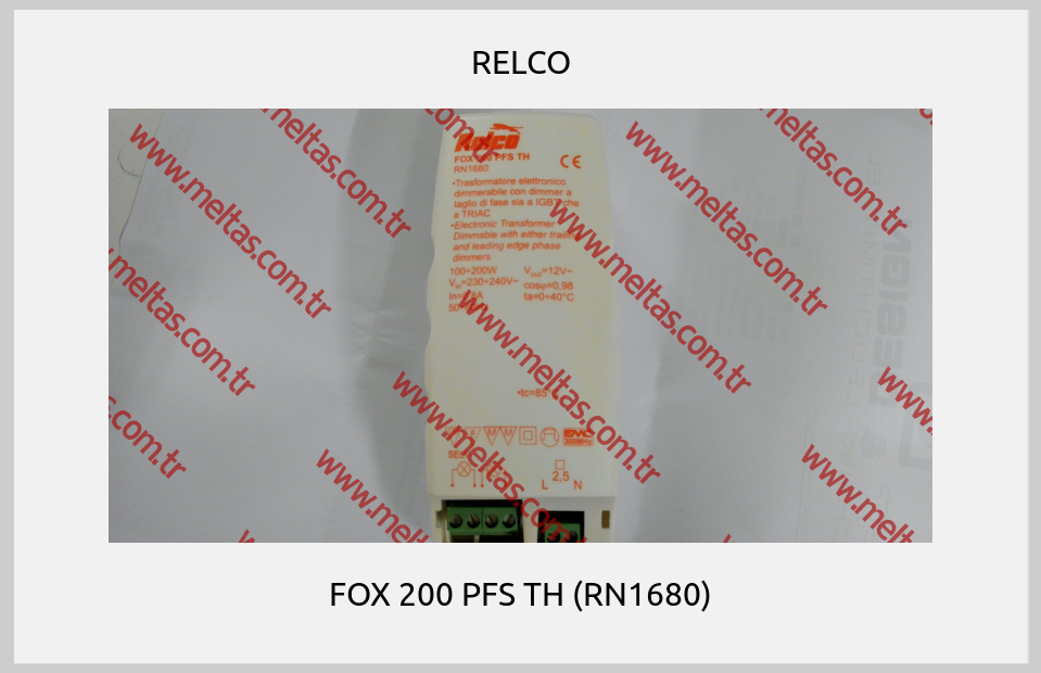 RELCO-FOX 200 PFS TH (RN1680)