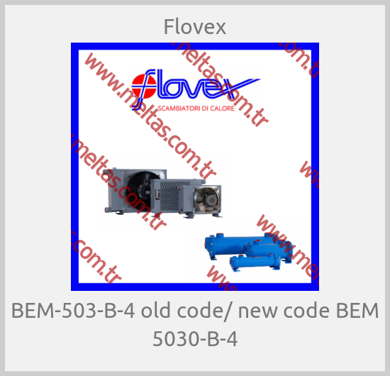 Flovex - BEM-503-B-4 old code/ new code BEM 5030-B-4