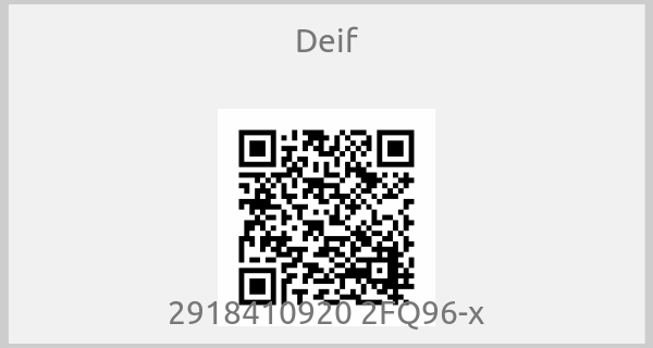 Deif - 2918410920 2FQ96-x