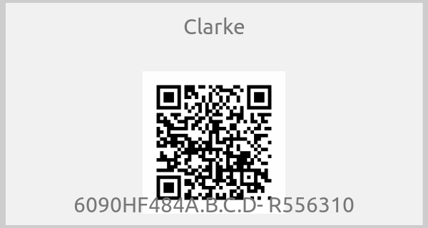 Clarke - 6090HF484A.B.C.D- R556310