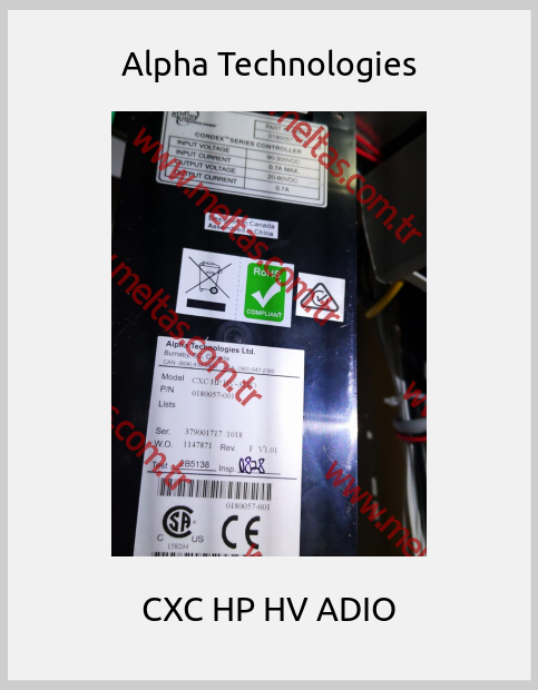 Alpha Technologies - CXC HP HV ADIO