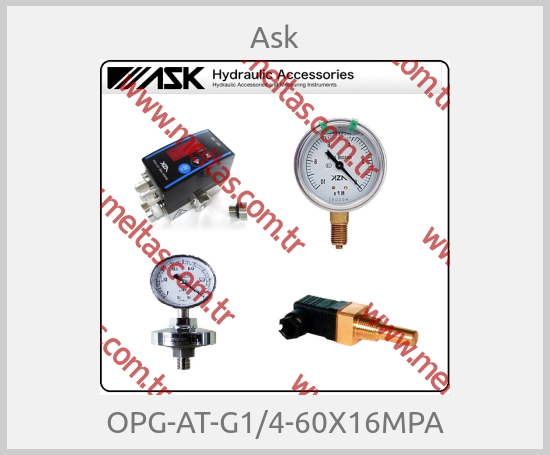 Ask-OPG-AT-G1/4-60X16MPA