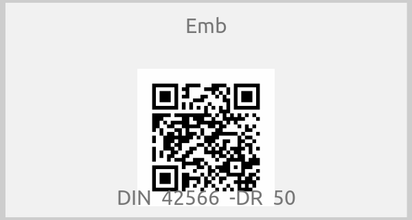 Emb-DIN  42566  -DR  50