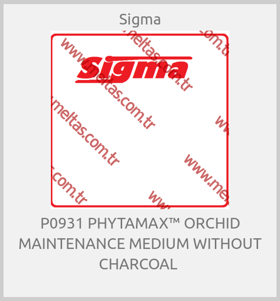 Sigma-P0931 PHYTAMAX™ ORCHID MAINTENANCE MEDIUM WITHOUT CHARCOAL 