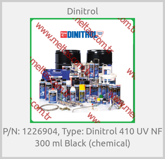Dinitrol-P/N: 1226904, Type: Dinitrol 410 UV NF 300 ml Black (chemical)