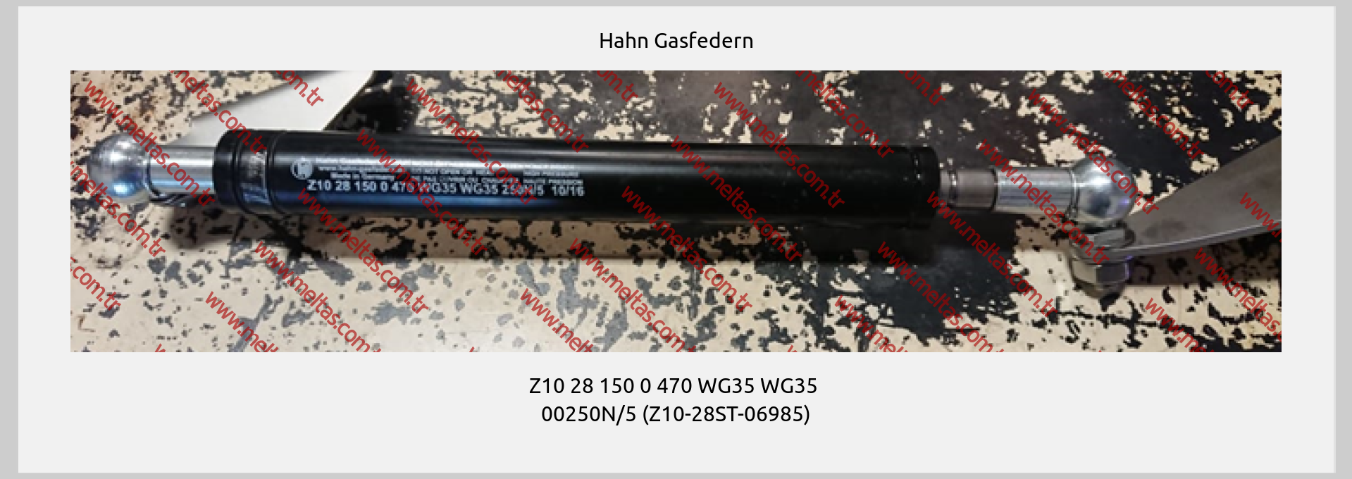 Hahn Gasfedern - Z10 28 150 0 470 WG35 WG35  00250N/5 (Z10-28ST-06985)