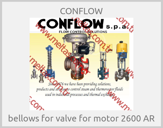 CONFLOW-bellows for valve for motor 2600 AR