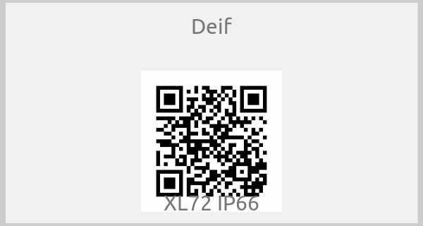 Deif - XL72 IP66