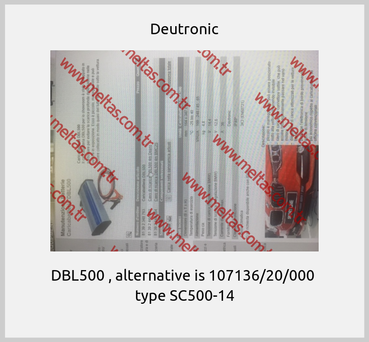 Deutronic - DBL500 , alternative is 107136/20/000  type SC500-14