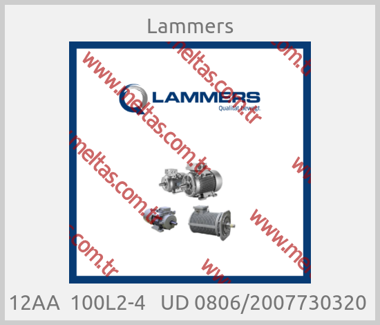 Lammers-12AA  100L2-4   UD 0806/2007730320 