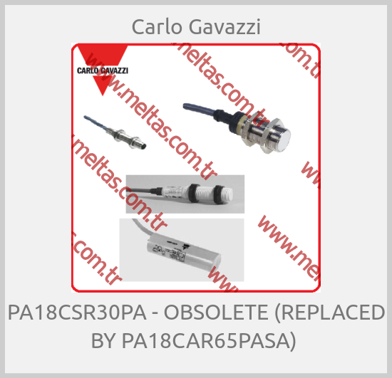 Carlo Gavazzi - PA18CSR30PA - OBSOLETE (REPLACED BY PA18CAR65PASA) 