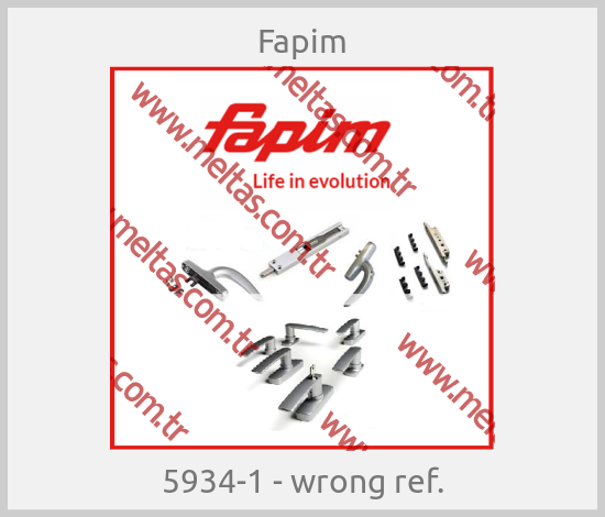 Fapim-5934-1 - wrong ref.