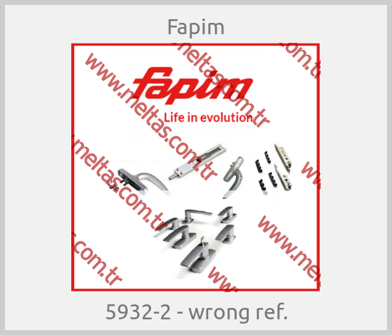 Fapim - 5932-2 - wrong ref.