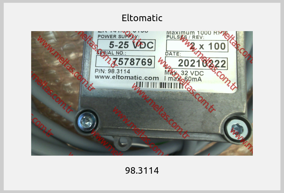 Eltomatic - 98.3114