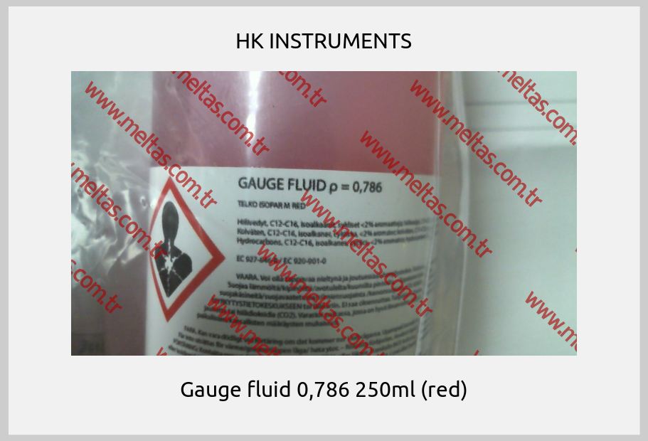 HK INSTRUMENTS - Gauge fluid 0,786 250ml (red)