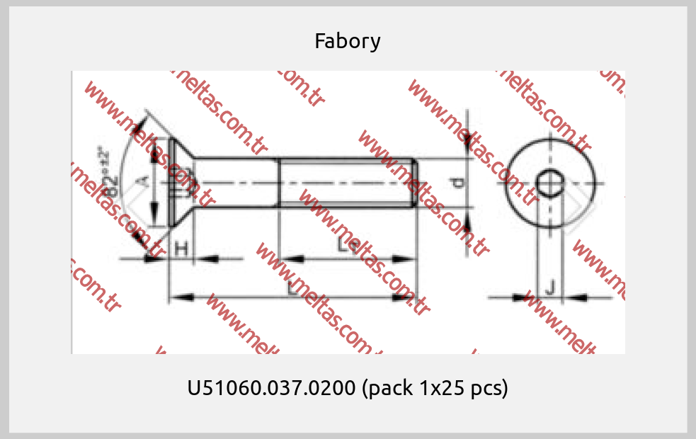 Fabory - U51060.037.0200 (pack 1x25 pcs)