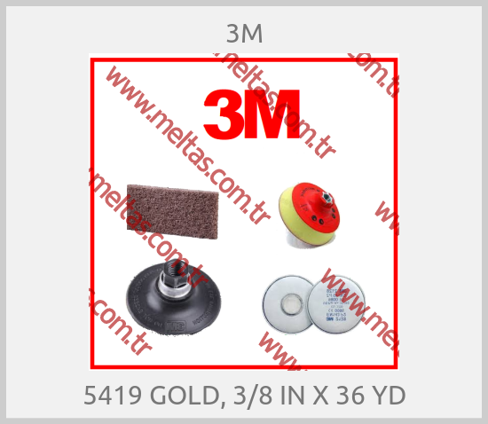 3M-5419 GOLD, 3/8 IN X 36 YD