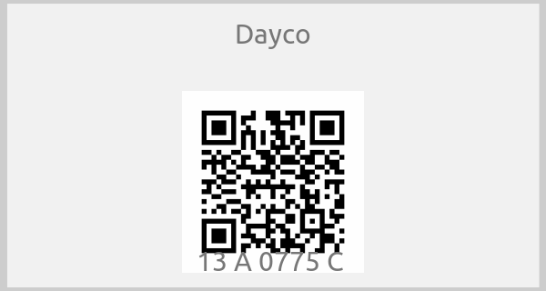 Dayco-13 A 0775 C 