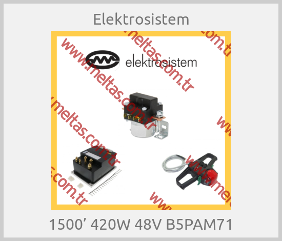 Elektrosistem - 1500’ 420W 48V B5PAM71
