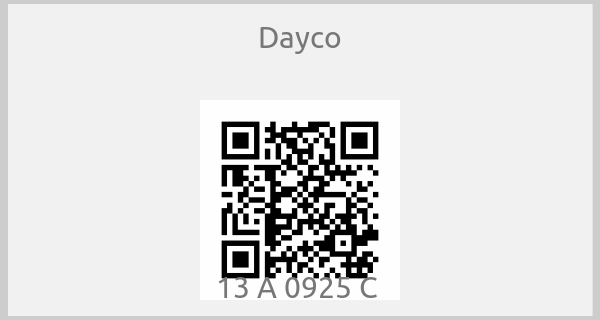 Dayco - 13 A 0925 C 