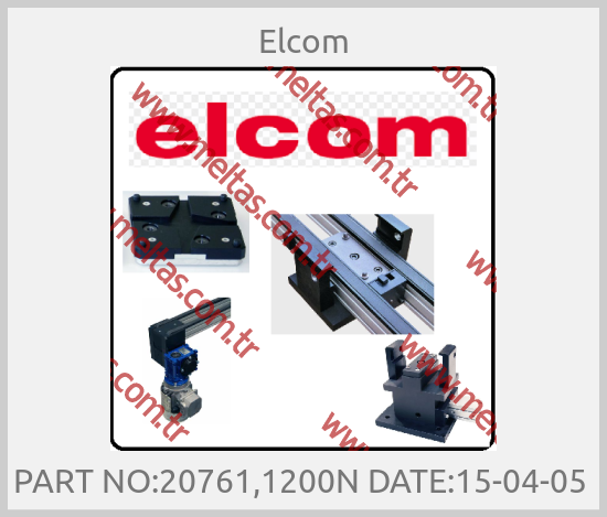 Elcom-PART NO:20761,1200N DATE:15-04-05 