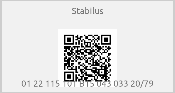 Stabilus - 01 22 115 101 B15 043 033 20/79