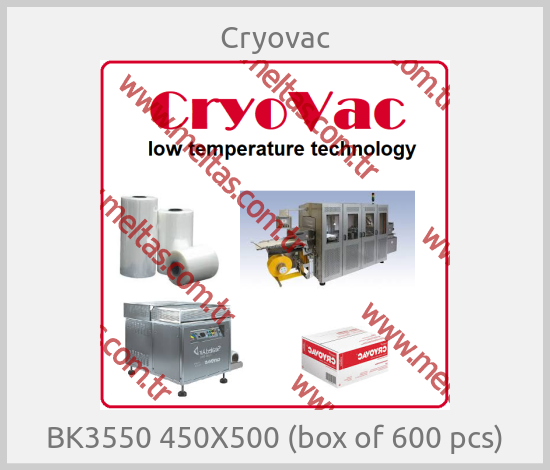 Cryovac - BK3550 450X500 (box of 600 pcs)