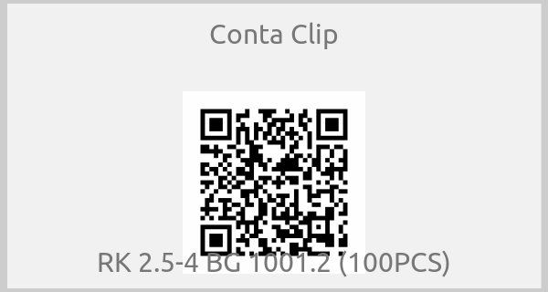 Conta Clip - RK 2.5-4 BG 1001.2 (100PCS)