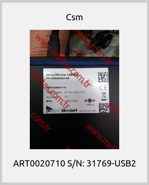 Csm - ART0020710 S/N: 31769-USB2