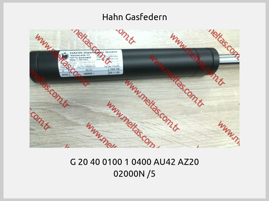 Hahn Gasfedern - G 20 40 0100 1 0400 AU42 AZ20 02000N /5