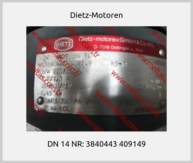 Dietz-Motoren - DN 14 NR: 3840443 409149