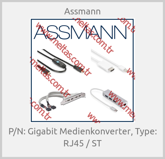 Assmann - P/N: Gigabit Medienkonverter, Type: RJ45 / ST