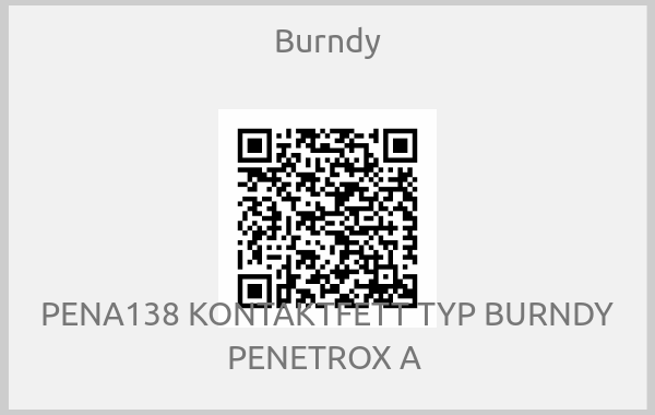 Burndy - PENA138 KONTAKTFETT TYP BURNDY PENETROX A 