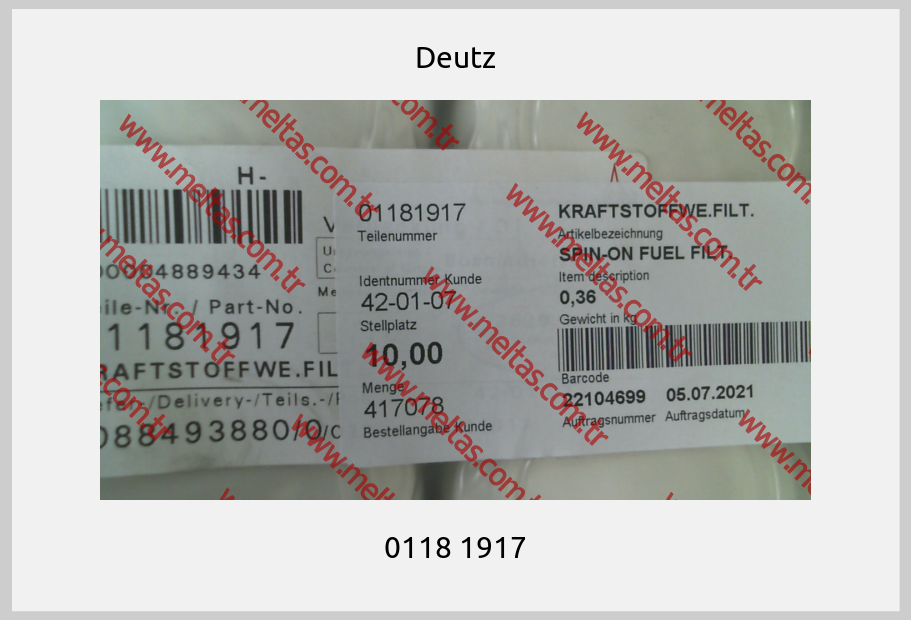 Deutz - 0118 1917