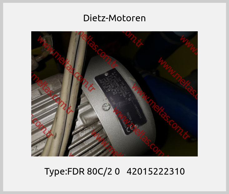 Dietz-Motoren - Type:FDR 80C/2 0   42015222310