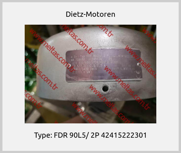 Dietz-Motoren - Type: FDR 90L5/ 2P 42415222301