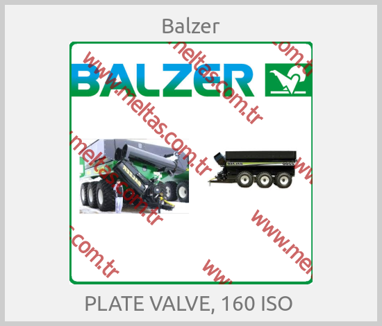 Balzer-PLATE VALVE, 160 ISO 