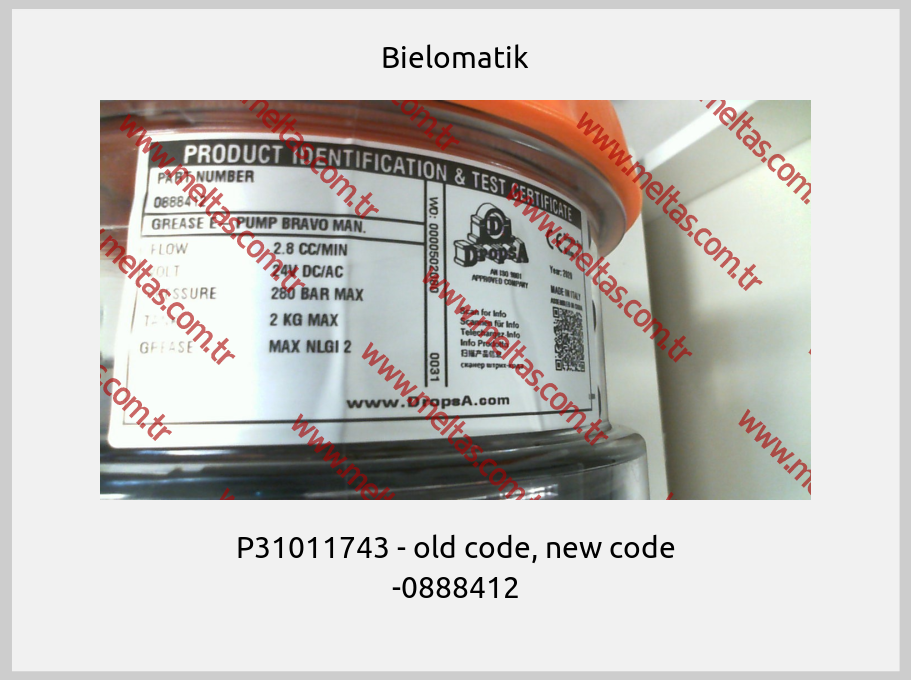 Bielomatik - P31011743 - old code, new code -0888412
