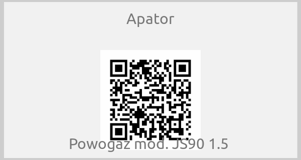 Apator - Powogaz mod. JS90 1.5 